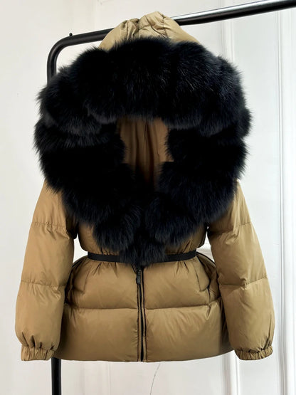 Real Fox Winter Puffer Jacket