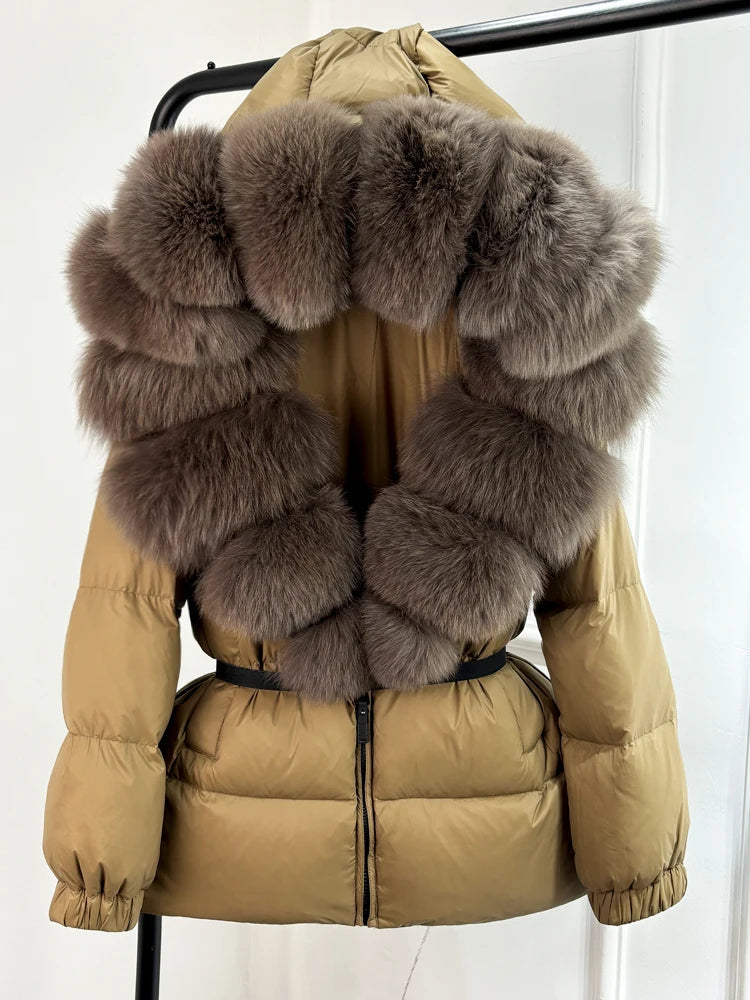 Real Fox Winter Puffer Jacket