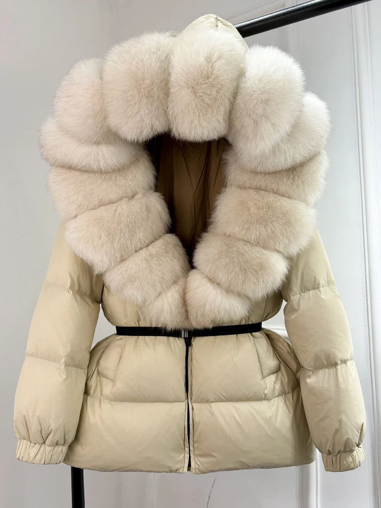 Real Fox Winter Puffer Jacket