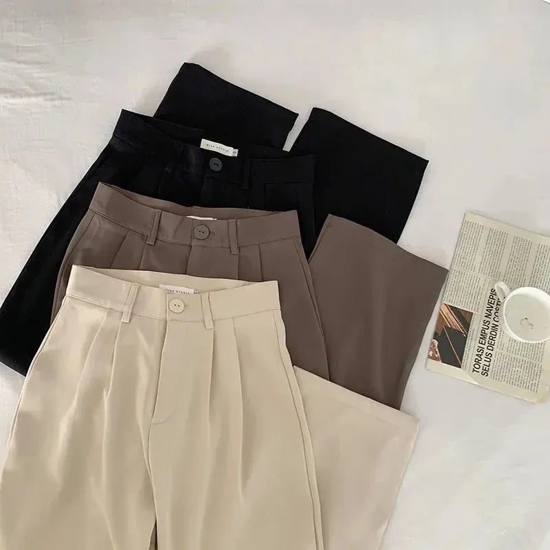 High Waist Suit Pants