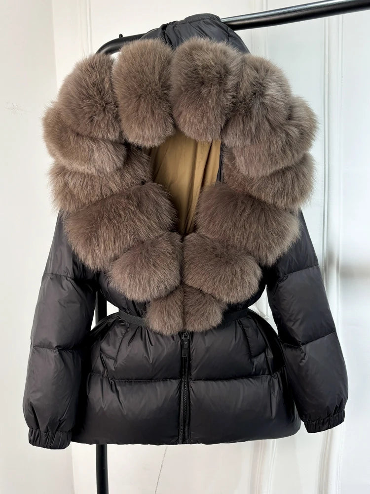 Real Fox Winter Puffer Jacket